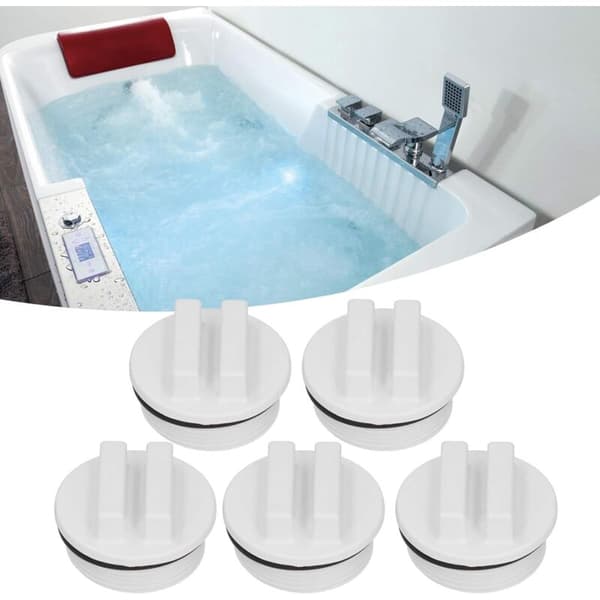 5-delad vinterpoolpluggset, 1 1/2\" gängade poolreturpluggar med O-ring för pooler och spa