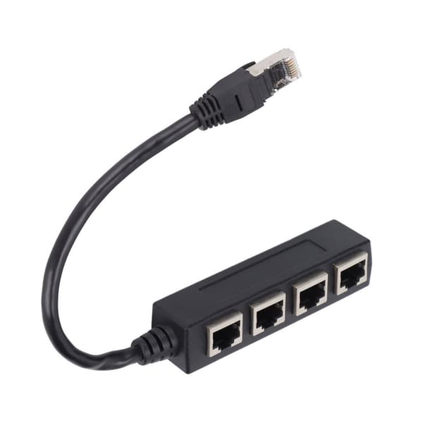 Fremragende forbindelse! RJ45 splitteradapter - 4 porte til problemfri transmission
