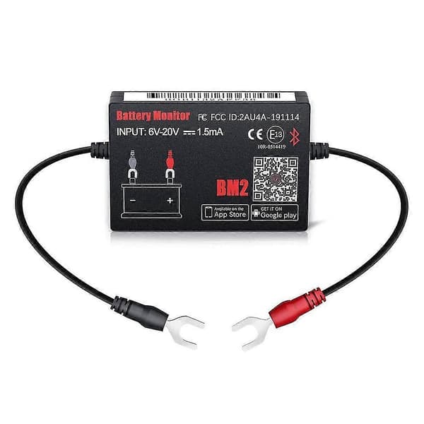 Bluetooth Bm2 12V Batterimonitor Bilbatterianalysator Testbatteri Diagnostiskt Verktyg För Android Ios