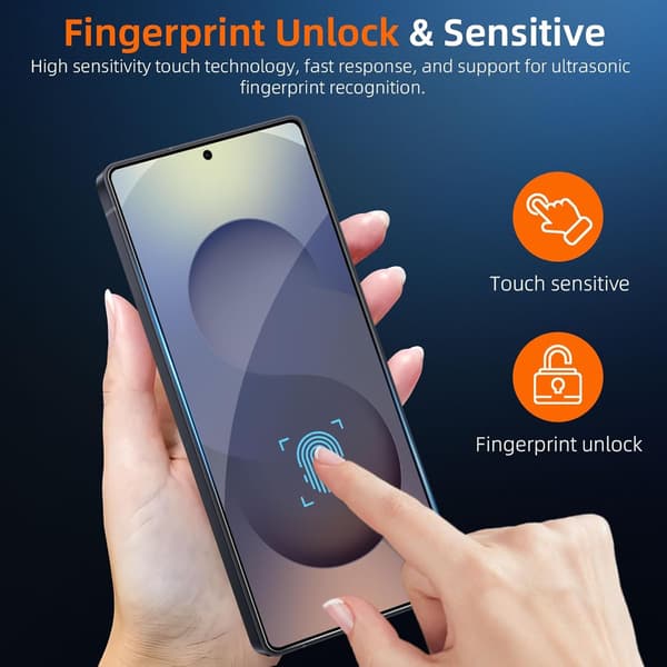 2-Pack Screen Protector compatible with Samsung S25 Ultra – With Mounting Frame