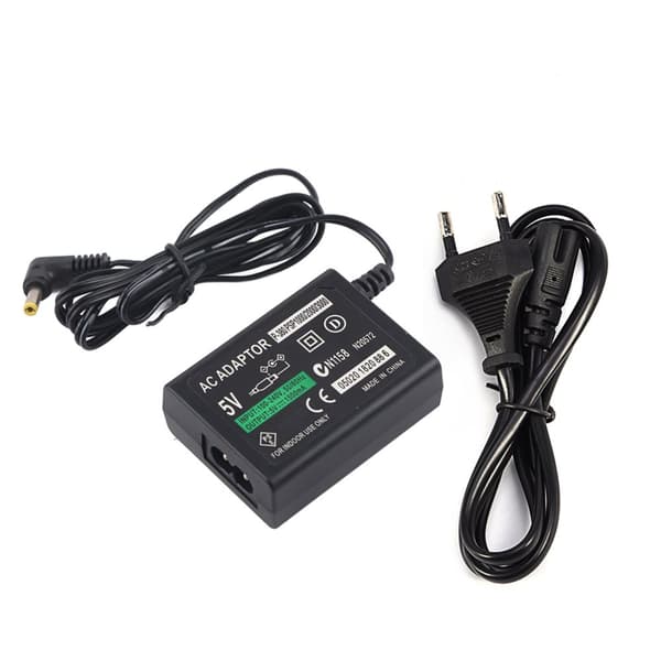 PSP Wall Charger - EU Plug, Power Cable for PSP 1000/2000/3000