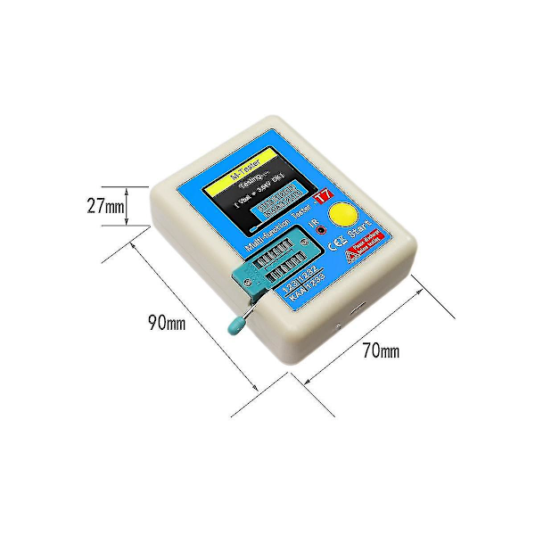 Lcr-t7 Ny Transistortestare Tft Diod Triod Kapacitansmätare För Lcr Esr-mätare Npn Mosfet Ir Mul