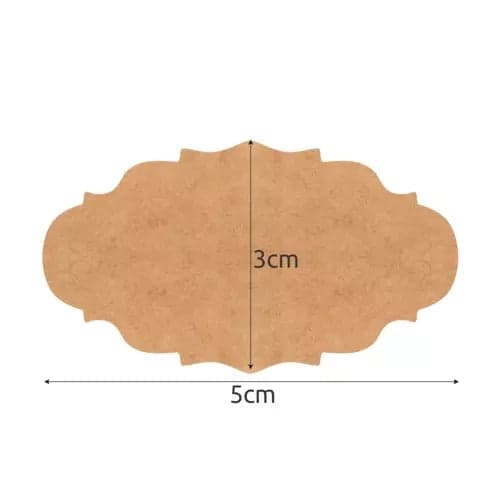 Self-adhesive labels 3x5 cm brown on roll 300-pack