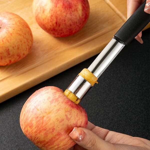 Stainless Steel Apple Corer - Easily and Efficiently Removes Apple Cores