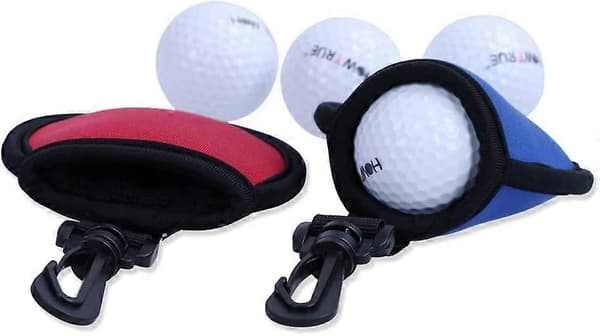 3 Pakk Golf Rensepose med Klips Bærbar Golfbag Vaskepose Combo