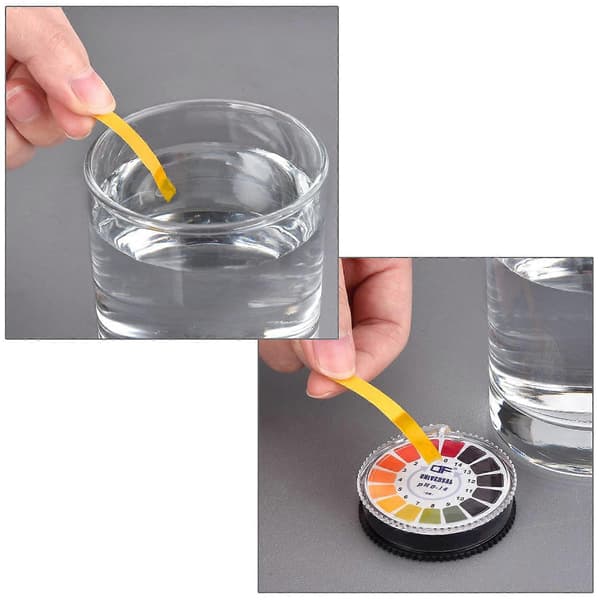 Universal pH Testpapir Strips pH Test Strips Rulle, pH Måling Fuld Range 0-14 16,4 ft/Rulle (4 Ruller)