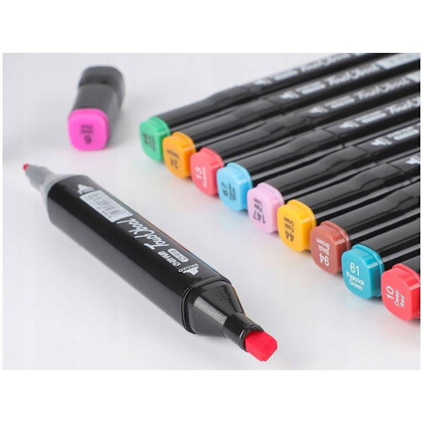 Double-Sided Alcohol-Based Ink Markers – 40-Pack