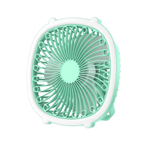 Opladelig lille bordventilator, kollegieventilator, vægmonteret mini lille loftventilator, elektrisk ventilator med lys GAO2690