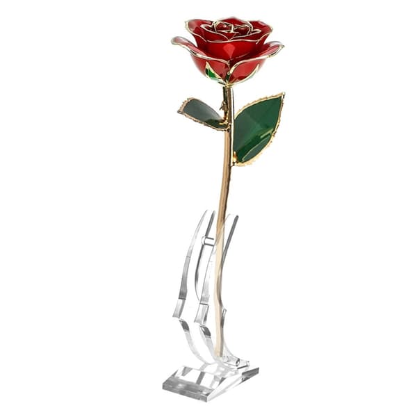 Creative 24K Gold Rose with Base - Perfect Valentine's Day Gift for Girlfriends and Wives