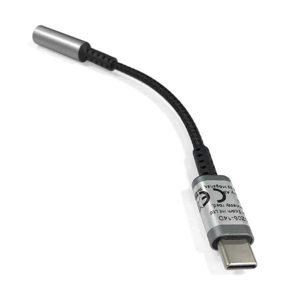 USB-C til 3,5 mm adapter til hovedtelefoner Grå