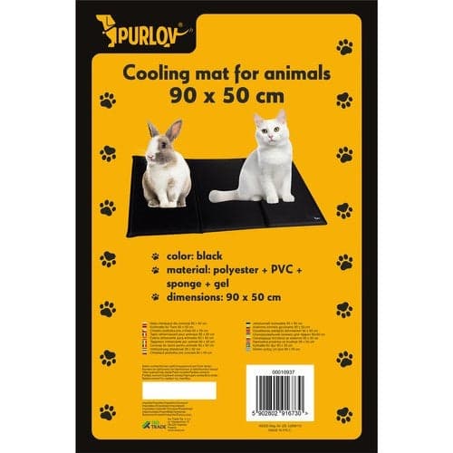 Self-cooling cooling mat for dog/cat 88x49.5 cm black