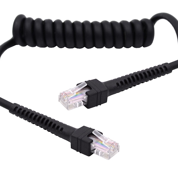 UT-019-1.0M RJ45 Han till Cat6 Han 8P8C UTP Sträckbar Spiral Kabel LAN Ethernet Nätverkskabel 100