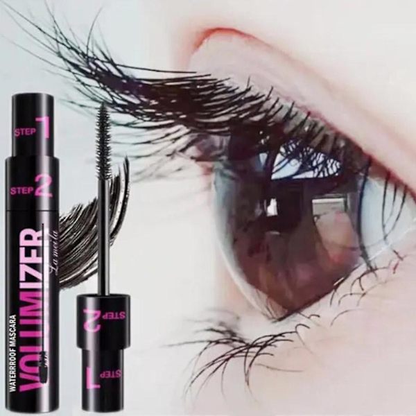 Mascara To-i-Én Effekt Krøl Tyk Vandfast Og Svedfast Langvarig Ikke-Smudset Makeup-Fri Primer Mascara