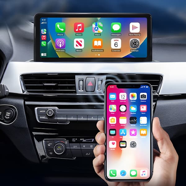 BY967B 2-i-1 Trådløs CarPlay og Android Auto-adapter