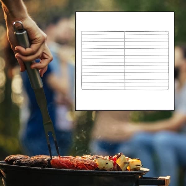 Non-stick grillnät i rostfritt stål för stor ugn (30 x 45 cm)