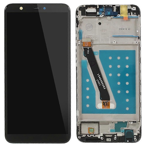 Til Huawei P Smart (2017)/Enjoy 7S Grade B LCD Skærm og Digitizer Samling+Ramme Del