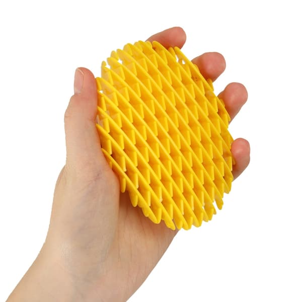 Fidget Worm aistilelu stressilelu keltainen 10 cm, 3+