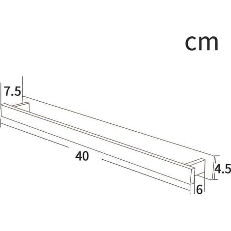 Ruicer Baderom Håndklestativ Selvklebende Håndklestang Håndklestang Rustfritt Stål 40cm