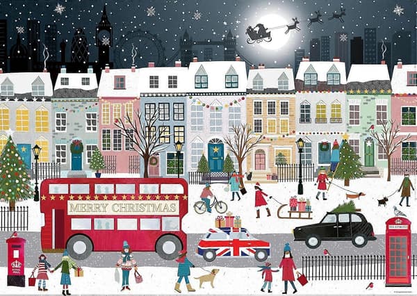 Ravensburger Londons julestemning puslespill (1000 brikker)