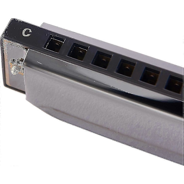 10 Huller 20 Harmonica Blues Deluxe Harmonica Begynder C Harmonica - Sort - KC