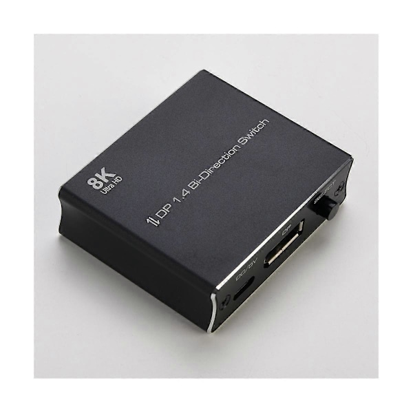 8K DP Switch DisplayPort 1.4 Bi-Direction Switch Konverter 2X1/1X2 Understøtter 4K@120Hz 8K@30Hz til Mul