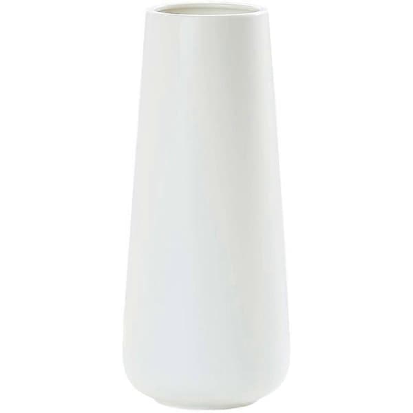 Keramisk blomvas för heminredning, Design Box-förpackning, 28 cm, Matt vit