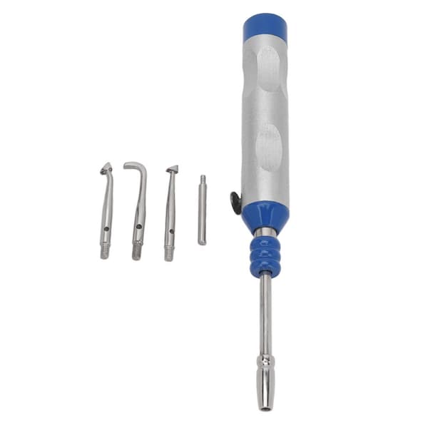 Stainless Steel Dental Crown Removal Tool, Automatic Manual Control Tool with 3 Tips