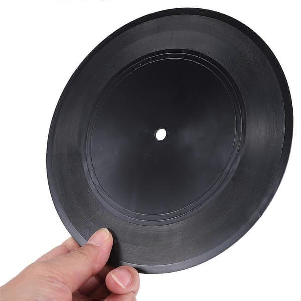 Blank 7 tommer CD til CD vægdekoration Sort pladedekoration (12 stk.)