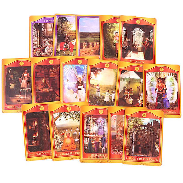 Akashic Tarotkort Engelska Brädspel Divination Resonemang Multiplayer Spel