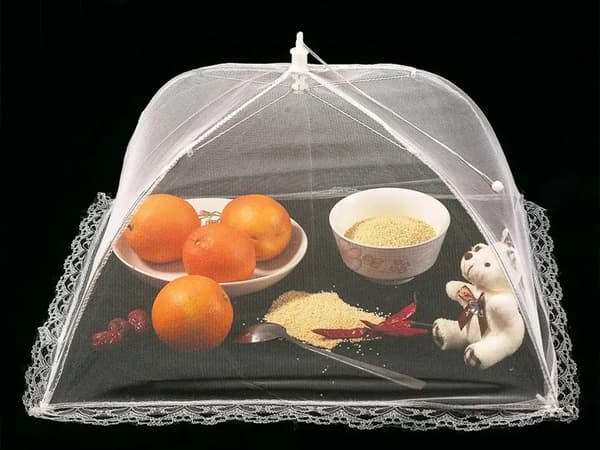 Fällbart myggnät / Mat- och insektsnät - 40×24cm