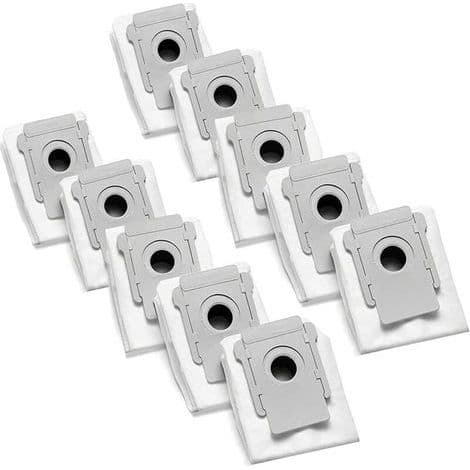 KGC 10 dammsugarpåsar kompatibla med iRobot Roomba i7/i7+ Plus, i3 i3+ Plus, S9/ iS9+ Plus, E5 E6 E7, ersättningspåsar kompatibla med iRobot R