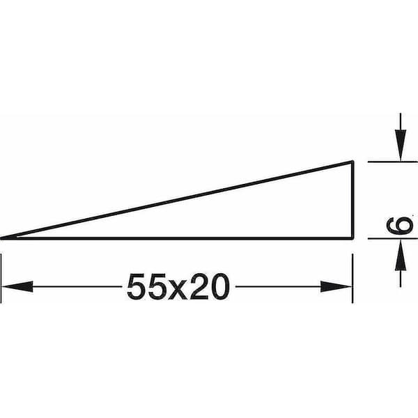 20 st Universal Träkilar 55mm X 20mm X 6mm