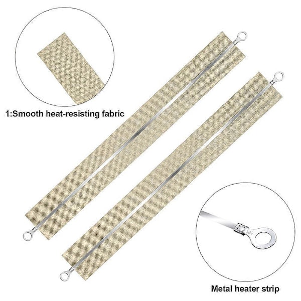 10 stk. Impulsforsegler Reservedele Impulsforsegler Varmeelementer Service Reservedele Reparation Par