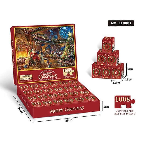 Joulun Adventtikalenteri Palapeli, 1008 palaa._2