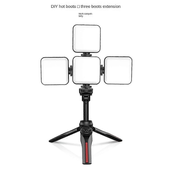 FL02 Mini Kamera Fill Light LED Live Selfie Lys Mobiltelefon Computer Fill Light Videokonference