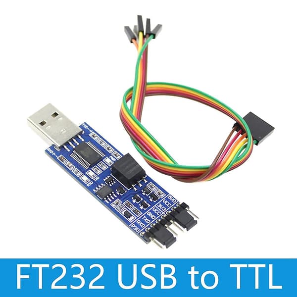 FT232-sovitinmoduuli FT232RL USB-TTL USB-sarjaportti UART-moduuli jänniteeristyksellä