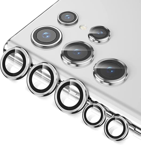 2x Silver Samsung S22 Ultra Camera Lens Protector