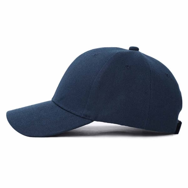 Mörkblå Keps Sport Strapback Kardborrspänne Blå Navy