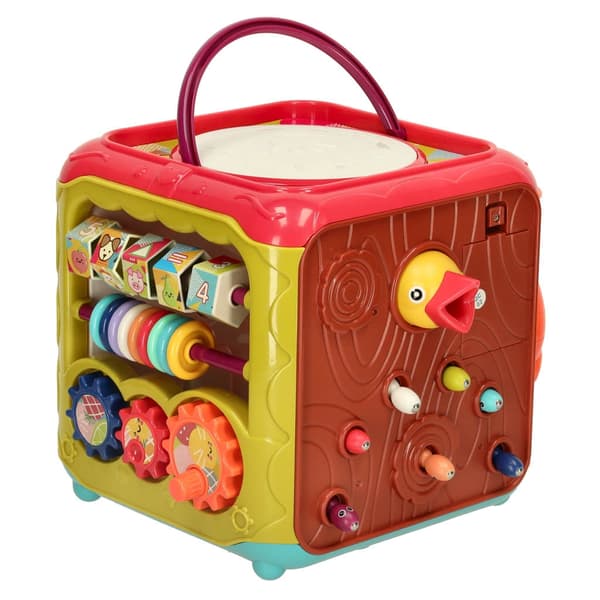 Activity Cube Educational Toy with Sound 18+ Months, 6 Blocks & Doll