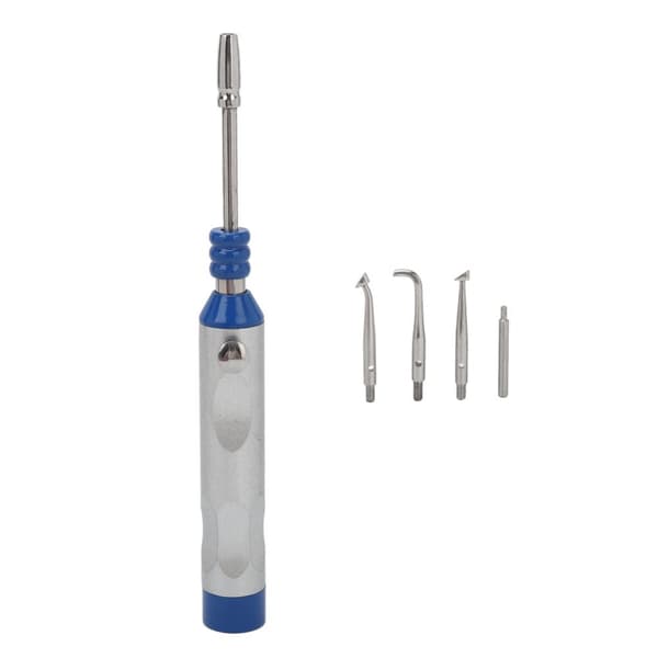 Stainless Steel Dental Crown Removal Tool, Automatic Manual Control Tool with 3 Tips