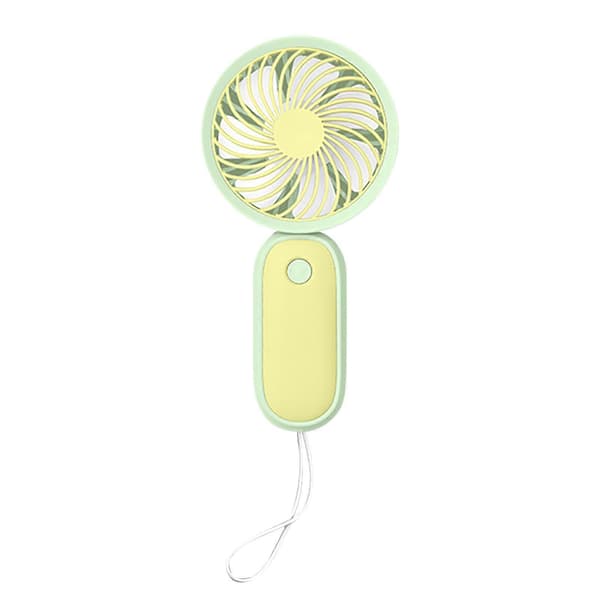 Bærbar Mini Ventilator USB Opladningsventilator Bord Mini Ventilator Håndholdt Ventilator - FARVE: GN