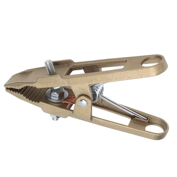 High Strength 600A Brass Earth Clamp - Ideal for Welding, Cutting, and Support