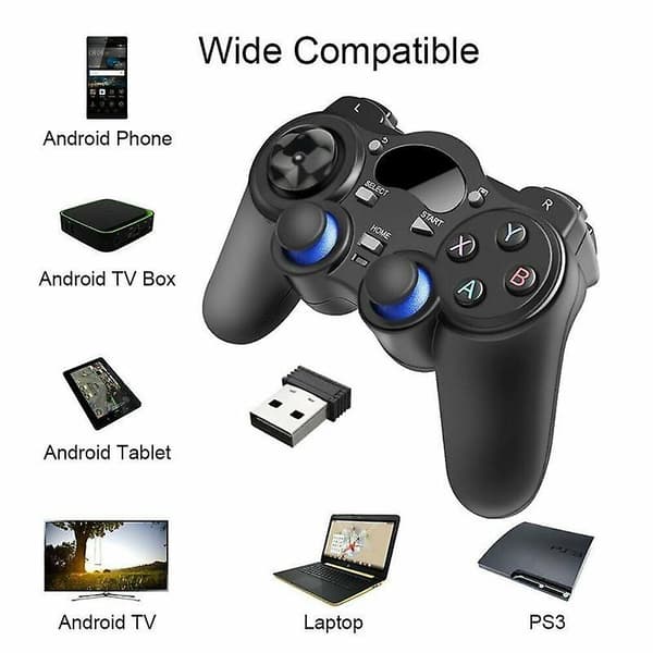 2,4 GHz Trådløs Controller Gamepad Til Android Tablet Telefon Pc Smart Tv Box