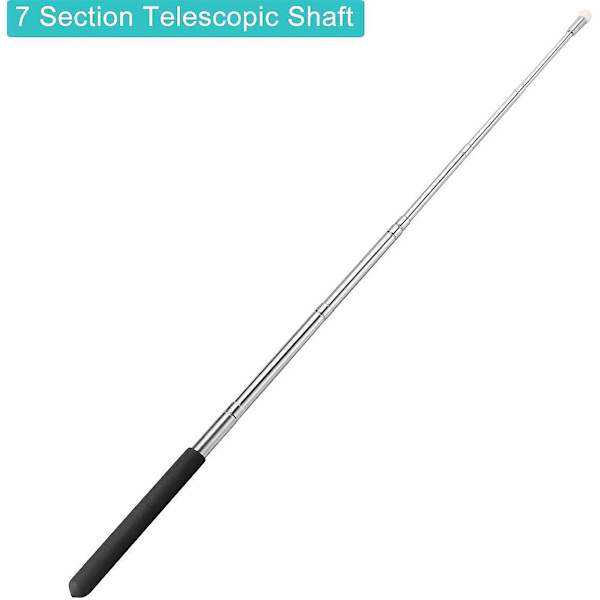 Teleskopisk Pekstift för Lärare, Undervisningspen, Handpekstift Utökbar Teleskopisk Infällbar Pekstift Handhållen Presentatör Klassrum Vittavla Pekstift (1