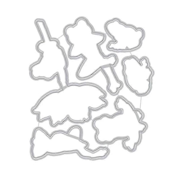 Sammakko Sinetti Leimasin Leikkausmuotit Sapluuna DIY Scrapbooking Kohokuviointi Valokuva-albumi