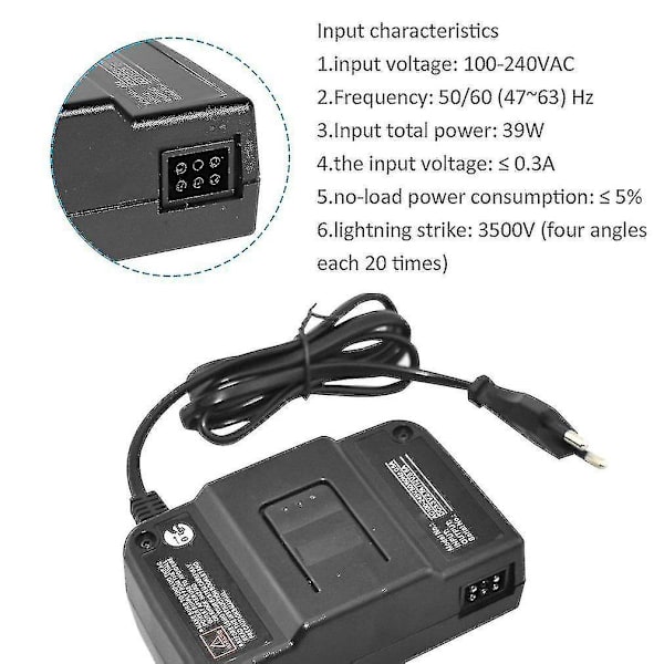Ny strømadapterlader for Nintendo N64, kompatibel med Nintendo 64