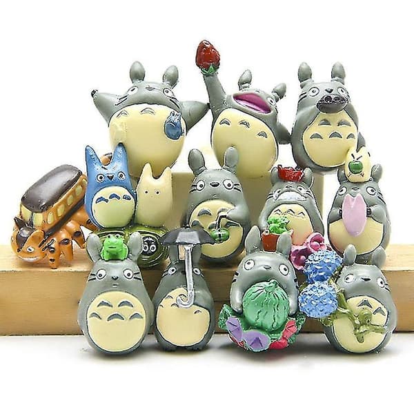 12 stk./sæt Totoro Dekoration Anime Action Figur