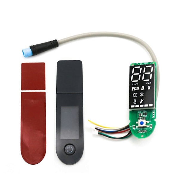 Ersättningskretskort Display Panel Skärmöverdragssats för Xiaomi M365 Scooter Pro js