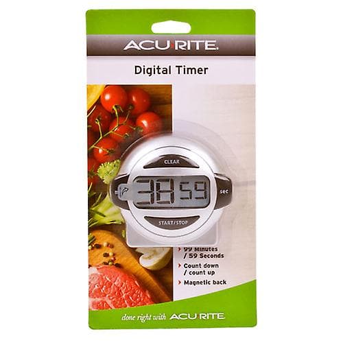 Acurite Digital Timer Opptil 100 Minutter Myke Berøringskontroller Holdbar Konstruksjon