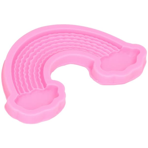 Stor Regnbuesky Silikonform, DIY Fondant Sjokoladekake Dekor Bakform